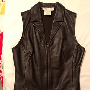 Leather vest
